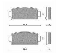 4 PASTIGLIE PASTICCHE FRENO NEW FREN PER MICROCAR MGO motore Lombardini 505 2010
