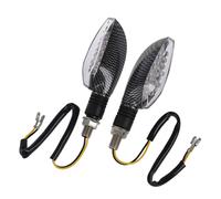 4 Pc 12V Carbonio Motociclo Motocicletta LED Turno Segnale Indicatore Legge1526
