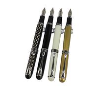 4 pc nella Gullor 750 Fountain Pen in 4 colori (colori vivaci) con la penna sacchetto originale e 5 colori delle cartucce d'inchiostro