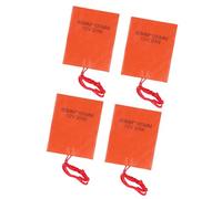 4 PCS 12V 20 W Cuscinetto di Riscaldamento in Gomma in Silicone, 200 ℃ Tappetino Riscaldatore Al Silicone Ad Alta Temperatura, Coperta di Riscaldamento Elettrico, per un Tubo di