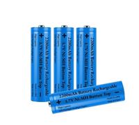 4 Pcs 2200mAh Batteria 3.7V Ricaricabile, 3.7V Button Top Ricaricabili Batterie, 3.7Volt Ni-MH Bottone in Alto Alta Capacità Pile per Fotocamera/Piccolo Ventilatore/LED Lampada Frontale/Luci Solari