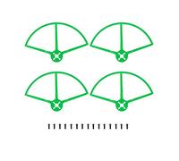 4 PCS 4/5 pollici Drone Protezione ' Anti-Collosione Cover protector anello/adatta for 4045 5045 5149 QAV250 RC Quadcopter Parts Sostituire la parte(Bundle 2 5 inch,Green)