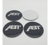 4 Pcs 56mm adesivi coprimozzi coprimozzo Protezione dalla Ruggine centrale emblema adesivi per ABT auto accessori decorativi,A