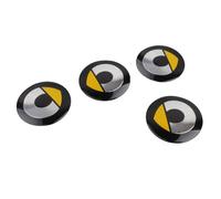 4 PCS 56mm Adesivi coprimozzi coprimozzo Protezione dalla Ruggine Centrale Emblema Adesivi per Smart 450 451 453 Auto Accessori Decorativi,B