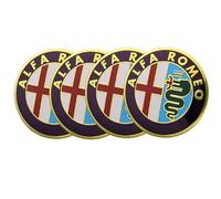 4 PCS 65mm Adesivi coprimozzi coprimozzo Protezione dalla Ruggine Centrale Emblema Adesivi per Alfa Romeo Mito Giulia Giulietta 147 155 156 159 Stelvio Auto Accessori Decorativi,E