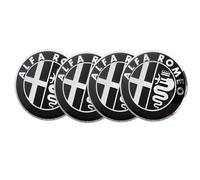4 PCS 65mm Adesivi coprimozzi coprimozzo Protezione dalla Ruggine Centrale Emblema Adesivi per Alfa Romeo Mito Giulia Giulietta 147 155 156 159 Stelvio Auto Accessori Decorativi,D
