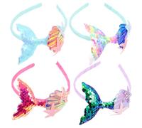 4 Pcs Accessori Per Capelli Da Sirena Mirened Head Band for Girls Banda Bambini