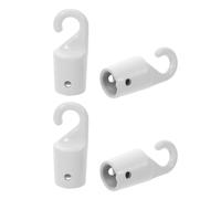 4 Pcs Accessori Per Tende Punta Del Gancio Della Bacchetta Inclinabile