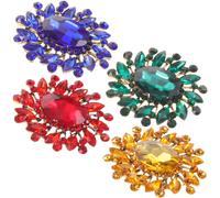 4 Pcs Accessorio Da Donna Spilla Con Strass Delicata Per in Lega