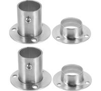 4 Pcs Adjustable Bracket Staffa Per Asta Guardaroba Dell'armadio Portacanne