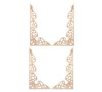 4 Pcs Applicazioni in Legno Intagliato Decorazione Con Intaglio Del