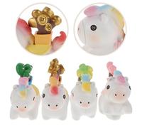 4 Pcs Arredamento Di Micro Paesaggi Decorazione Della Statua Cavallo