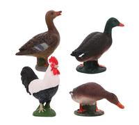 4 Pcs Arredamento Di Micro Paesaggi Figurine Animali Realistiche