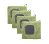 4 Pcs Asciugamani Cucina Strofinacci Da Panno Per La Pulizia Riutilizzabile