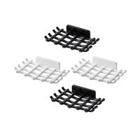 4 Pcs Autoadesivo Portasapone Per Bagno Cucina Piattino Da Parete