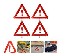 4 Pcs Avvertimento Triangolo Auto Di Emergenza Segnale Dell'auto