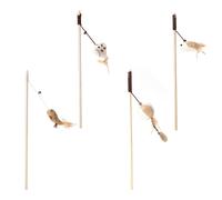 4 Pcs Bacchetta Giocattolo Per Gatti Il Gioco Del Gatto Giochini Forniture