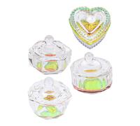 4 Pcs Bicchieri Di Cristallo Ciotola Per Manicure Tazza Liquido Unghie