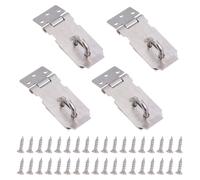 4 Pcs Blocco Graffette Lucchetto Gancio Lock HASP Bullone Della Porta