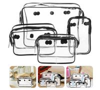 4 Pcs Borsa Per Il Trucco Trasparente Borsello Da Viaggio Cosmetica