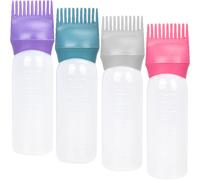 4 Pcs Bottiglia Per Olio Capelli Con Pettine Flacone Applicatore Radici