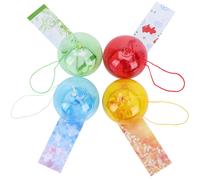 4 Pcs Campanelli Eolici Giapponesi Scacciaspiriti Pendenti Campana Appesi