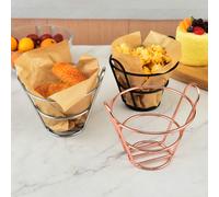 4 Pcs Canestro Cesto Cibo Titolare Di Pazzi Francesi Delle Patatine