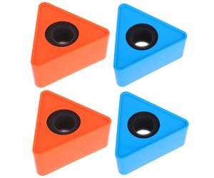 4 Pcs Casella Del Logo Microfono Stazioni Di Bandiera Con Intervista Al