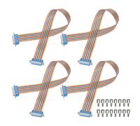 4 Pcs Cavo Rainbow IDC per DB25 Maschio a DB25 Femmina 50 cm