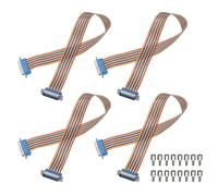 4 Pcs Cavo Rainbow IDC per DB25 Maschio a DB25 Maschio 50 cm
