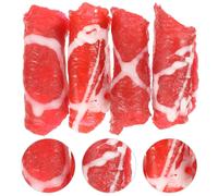 4 Pcs Cibo Realistico Oggetti Di Scena Alimentari Fingi Giocare Con Il