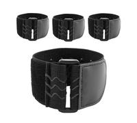 4 PCS Cinturini Elastici con Chiusure a Strappo, 30 x 5cm, Cinghie Fissaggio, Ricambio per Fascette, Robuste e Versatili per Pantaloni, Bici, Sci e Altro