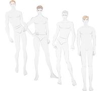 4 Pcs Clothing Design Helper Pattern Making Aid Manichino Da Disegno