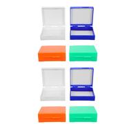4 Pcs Contenitore Per Vetrini Da Laboratorio Scientifico Portavetrini Portatile