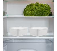 4 Pcs Contenitori Da Frigo Per La Conservazione Nel Congelatore Bidone Del