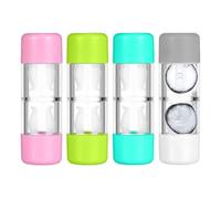 4 PCS Contenitori per Lenti a Contatto Dure, Mini Dimensioni da Viaggio in Rosa, Bianco, Blu e Verde, Scatola Protettiva Sicura per Lenti, Ideale per la Cura degli Occhi