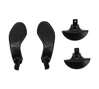 4 Pcs controller di gioco Back Paddles, Pulsanti posteriori in metallo per controller wireless Edge, Pulsante di blocco del grilletto posteriore del controller (Nero)