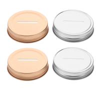 4 PCS Coperchio Della Banca Monete Conserve Bocca Larga Barattolo