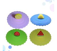4 Pcs Copri Tazza in Silicone Coperchi Di Tazze Coppa Coperchio Della