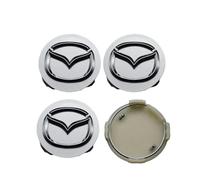 4 pcs Coprimozzi Auto per Mazda 2 I Bj. 2003-2007, Auto Tappi Coprimozzo Copricerchi Tappi Per Ruote Tappi Di Cerchioni Coprimozzo,56mm-B