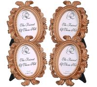 4 Pcs Cornice Piccola Vintage Cornici Oro Fotogrammi Delle Immagini