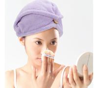 4 Pcs Cuffie Per Doccia Asciugamani Capelli Asciugamano in Vello Di Corallo