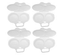 4 Pcs Cuociuova Antiaderente Stampo Per Cuocere Le Cucina Vapore Di