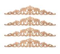 4 Pcs Decalcomania Per Intaglio Del Legno Decorazione Mobili Parti Di