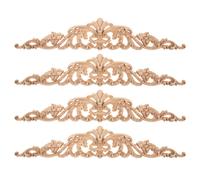 4 Pcs Decalcomania Per Intaglio Del Legno Parti Di Decorazione Mobili