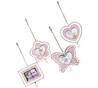 4 Pcs Decorazione Cornice Per Foto Da Appendere Di Legno Cornici in