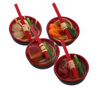 4 Pcs Decorazione Espositiva Mini Modelli Di Cibo Accessori Per La Casa