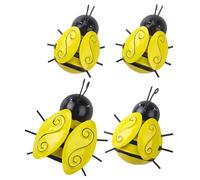 4 Pcs Decorazione Murale in Metallo Decorazioni Di Api Piccola Dell'ape