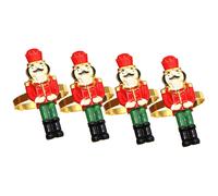 4 Pcs Decorazioni Da Tavolo Pranzo Di Natale Testatori Tovaglioli