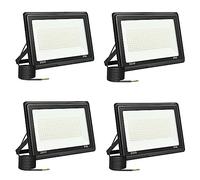 4 PCS Faretto LED da Esterno 200W, Faro Led Esterno 20000LM 6000K Bianco Freddo Faretti Led IP66 Impermeabile per Giardino Garage Parcheggio Cortile